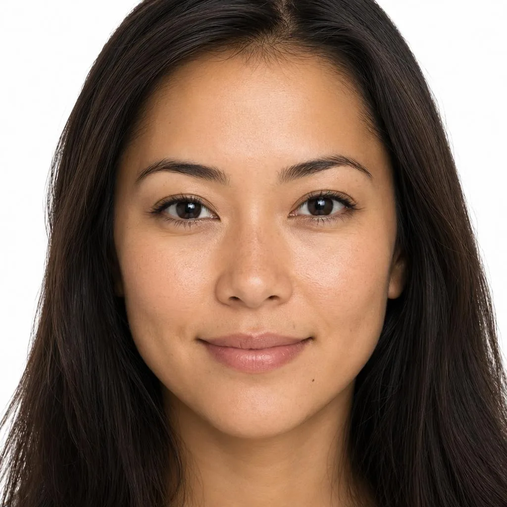 Casting portrait of Aiko, a Nightjar AI fashion model