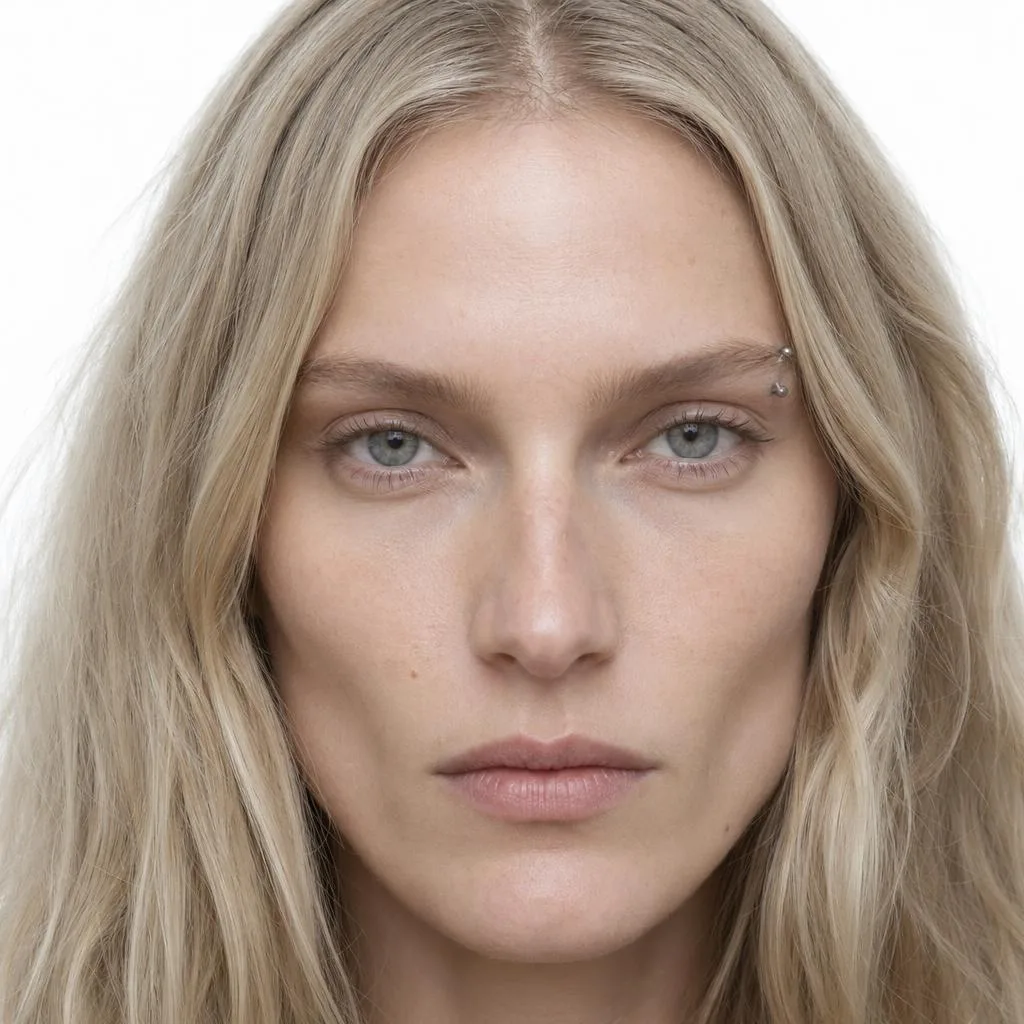 Casting portrait of Astrid, a Nightjar AI fashion model