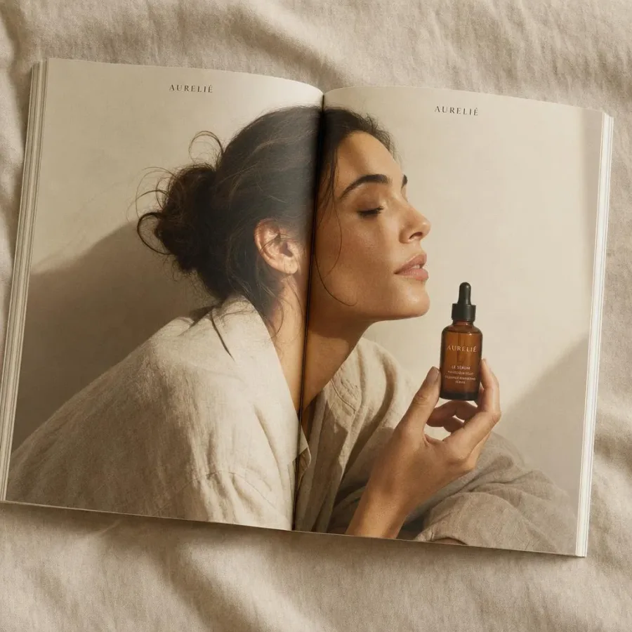 A printed magazine open to a full editorial spread featuring a Nightjar photograph.
